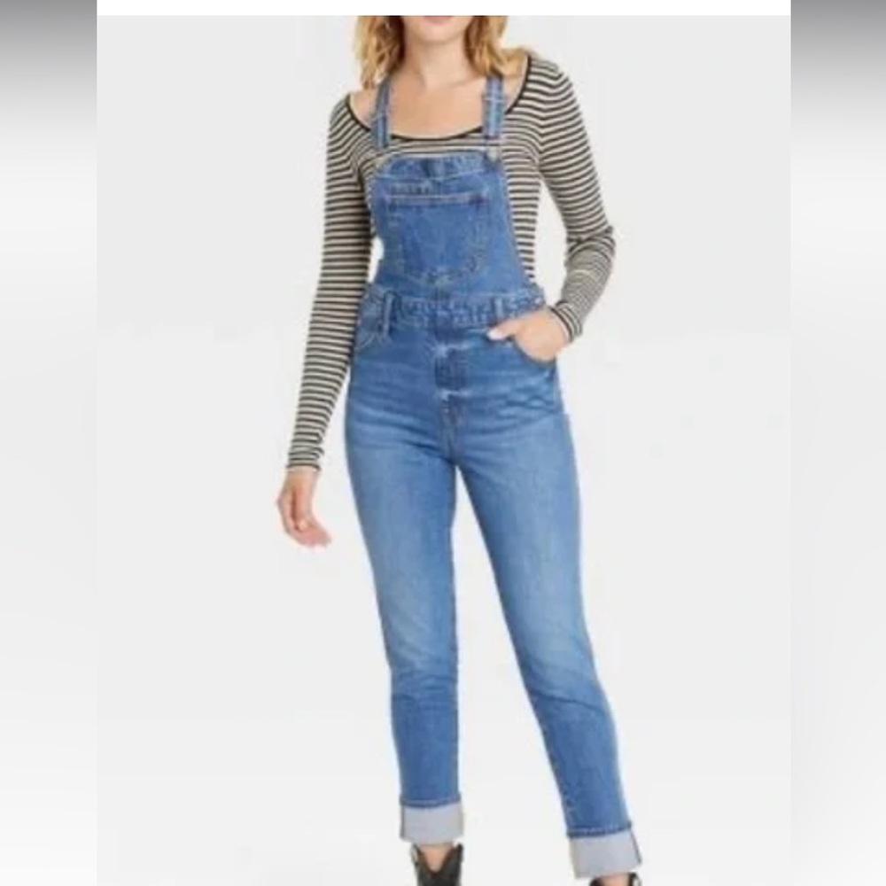50%offw❤️Universal Thread, Women's Denim Overalls, Size 0 507👠